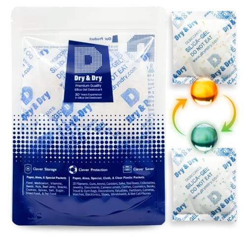 Indicating Silica Gel Desiccant Packets